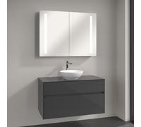 Villeroy & Boch Loop & Friends lavabo con mobile Embrace, con armadietto a specchio My View 14, 4A4501R1+A95600FP+A4221000, My View 14 Loop & Friends; Embrace; My View 14 [Mobili da Bagno > Set Mobili