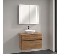 Villeroy & Boch Loop & Friends lavabo con mobile Embrace, con armadietto a specchio My View 14, 4A4501R1+A95500RH+A4218000, My View 14 Loop & Friends; Embrace; My View 14 [Mobili da Bagno > Set Mobili