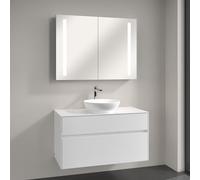 Villeroy & Boch Loop & Friends lavabo con mobile Embrace, con armadietto a specchio My View 14, 4A460001+A95600DH+A4221000, My View 14 Loop & Friends; Embrace; My View 14 [Mobili da Bagno > Set Mobili