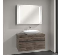 Villeroy & Boch Loop & Friends lavabo con mobile Embrace, con armadietto a specchio My View 14, 4A5001R1+A95600RK+A4221000, My View 14 Loop & Friends; Embrace; My View 14 [Mobili da Bagno > Set Mobili