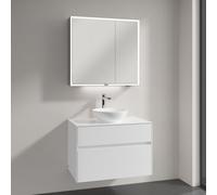 Villeroy & Boch Loop & Friends lavabo con mobile Embrace, con armadietto a specchio My View Now, 4A450101+A95500DH+A4558000, My View Now Loop & Friends; Embrace; My View Now [Mobili da Bagno > Set Mob