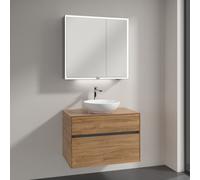 Villeroy & Boch Loop & Friends lavabo con mobile Embrace, con armadietto a specchio My View Now, 4A4601R1+A95500RH+A4558000, My View Now Loop & Friends; Embrace; My View Now [Mobili da Bagno > Set Mob