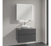 Villeroy & Boch Loop & Friends lavabo con mobile Embrace, con armadietto a specchio My View Now, 4A4601R1+A95500FP+A4558000, My View Now Loop & Friends; Embrace; My View Now [Mobili da Bagno > Set Mob