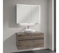 Villeroy & Boch Loop & Friends lavabo con mobile Embrace, con armadietto a specchio My View Now, 4A4601R1+A95600RK+A4551000, My View Now Loop & Friends; Embrace; My View Now [Mobili da Bagno > Set Mob