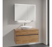 Villeroy & Boch Loop & Friends lavabo con mobile Embrace, con armadietto a specchio My View Now, 4A470001+A95600RH+A4551000, My View Now Loop & Friends; Embrace; My View Now [Mobili da Bagno > Set Mob