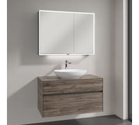 Villeroy & Boch Loop & Friends lavabo con mobile Embrace, con armadietto a specchio My View Now, 4A4700R1+A95600RK+A4551000, My View Now Loop & Friends; Embrace; My View Now [Mobili da Bagno > Set Mob