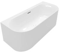 Villeroy & Boch Loop & Friends vasca da bagno a parete, con pannello laterale, UBA170LOF9CS00V-RW, Loop & Friends stone white [Vasche da Bagno > Vasche da Bagno a Parete]