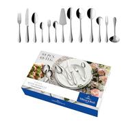 Villeroy & Boch - Mademoiselle Set Di Posate 68 Pz. 68 Pezzi Argento,Platino, Lavabile in Lavastoviglie, 12 Persone, Forchette, Coltelli, Cucchiaio, Acciaio Inossidabile