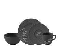 Villeroy & Boch Manufacture Mickey Mouse Set Colazione 4 Pezzi Nero