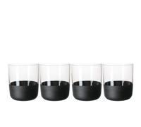 VILLEROY & BOCH Manufacture Rock Set 4 Bicchieri da Whisky Acqua 250ml Cristallo