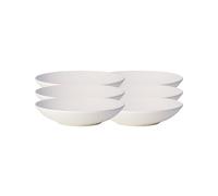Villeroy & Boch Manufacture Rock 10-4240-2536-6 - Set di 6 ciotole in porcellana Premium, 23,5 cm, colore: Bianco