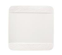 Villeroy & Boch Manufacture Rock blanc Piatto da Portata Quadrati 28x28x2 CM