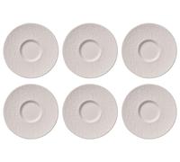 Villeroy & Boch Manufacture Rock Blanc 6er Set Caffè Au Lait Piattino Bianco