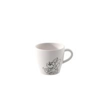 Villeroy & Boch Manufacture Rock blanc - Mickey Mouse - Tazza da caffè, lavabile in lavastoviglie e utilizzabile nel microonde, effetto ardesia bianco con disegni di Disney Topolino