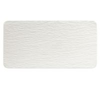 Villeroy & Boch, Manufacture Rock Blanc, Piatto Portata rettangolare 35cm, Porce