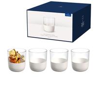 Villeroy & Boch, Manufacture Rock Blanc, Bicchiere Tumbler 4 pezzi, Cristallo-Ve