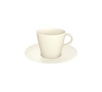 VILLEROY E BOCH TAZZA ESPRESSO con PIATTO Manufacture Rock Blanc 1042401411