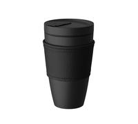 Villeroy & Boch Manufacture Rock Coffee To Go Tazza Mug da Viaggio, Porcellana, 350 ml, Nero Opaco