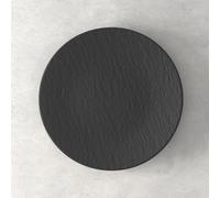 Villeroy & Boch - Manufacture Rock, Piatto universale Coupe, 6 pezzi, 25 cm, Porcellana Premium, lavabile in lavastoviglie, adatto al microonde, nero