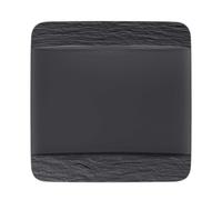 Villeroy & Boch, Manufacture Rock, Piatto Piano quadrato 28cm, Porcellana