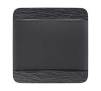 Villeroy & Boch, Manufacture Rock, Piatto Piano quadrato 28cm, Porcellana