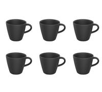 Villeroy & Boch MANUFACTURE ROCK Tazza Da Caffè 160Ml Set Da 6 Nero Porcellana