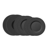 Villeroy & Boch - Manufacture set di piatti, 6 pz., set di stoviglie per 2 persone, porcellana Premium, nero