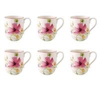Villeroy & Boch Mariefleur Basic 6er Set Latte Macchiato Tazza Ovale Porcellana