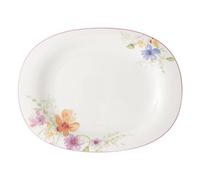 Villeroy & Boch – Piatto da portata Mariefleur Basic Ovale 34 cm Porcellana Bianco/Multicolore