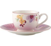 Villeroy & Boch Mariefleur Basic Tazza Espresso Conper, 2 Pezzi, Premium Porcellana, Multicolore, 0.2x0.2x0.2 cm