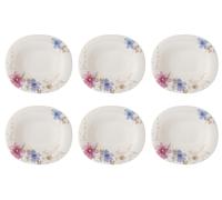 Villeroy & Boch Mariefleur Gris Basic Set Di 6 Piatti Fondi Ovali 24x21Cm