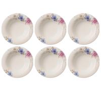 Villeroy & Boch Mariefleur Gris Basic Set Di 6 Piatti Fondi Rotondi D. 23Cm