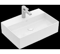Villeroy & Boch Memento 2.0 lavabo à poser, 1 trou pour robinet, sans trop-plein, non rectifié, 600x420mm, 4A0761RW, 4A0761RW, Colorazione: Bianco pietra ceramicaPiù