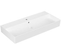 Villeroy & Boch Memento 2.0 lavabo mural, 1 trou pour robinet, avec trop-plein, non poncé, 1000x470mm, 4A22A5RW, 4A22A5RW, Colorazione: Bianco pietra ceramicaPiù