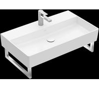 Villeroy & Boch Memento 2.0 lavabo mural, 1 trou pour robinet, avec trop-plein, non poncé, 800x470mm, 4A2280I4, 4A2280I4, Colorazione: Grafite, Ceramica Plus