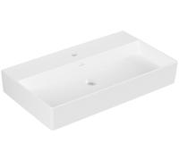 Villeroy & Boch Memento 2.0 lavabo mural, 1 trou pour robinet, sans trop-plein, non poncé, 800x470mm, 4A2281RW, 4A2281RW, Colorazione: Bianco pietra ceramicaPiù