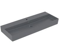 Villeroy & Boch Memento 2.0 lavabo mural, 1 trou pour robinet, sans trop-plein, non rectifié, 1200x470mm, 4A22C2I4, 4A22C2I4, Colorazione: Grafite, Ceramica Plus