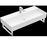 Villeroy & Boch Memento 2.0 lavabo a parete, 1000 x 470 mm, 1 foro per rubinetto, con sfioratore, non lucidato, 4A22A5, colorazione: bianco-alpino