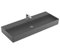 Villeroy & Boch Memento 2.0 lavabo mural, 1200 x 470 mm, 1 trou pour robinet, sans trop-plein, poli, 4A22CHI4, 4A22CHI4, Colorazione: Grafite, Ceramica Plus