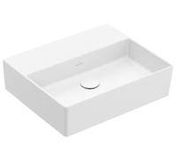 Villeroy & Boch Memento 2.0, lavabo mural, 500 x 420 mm, sans trou pour robinet, sans trop-plein, non poli, 4A2253RW, 4A2253RW, Colorazione: Bianco pietra, ceramica più