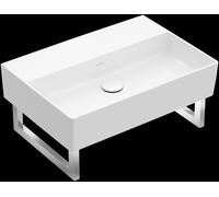 Villeroy & Boch Memento 2.0 lavabo mural, sans trou pour robinet, sans trop-plein, non poncé, 500x420mm, 4A2253I4, 4A2253I4, Colorazione: Grafite, Ceramica Plus
