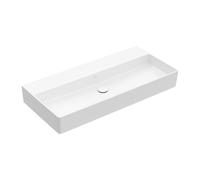 Villeroy & Boch Memento 2.0 lavabo a parete, 1000 x 470 mm, senza foro per rubinetto, senza sfioratore, non lucidato, 4A22A3, Colorazione: Bianco Ceramicaplus