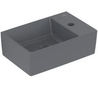 Villeroy & Boch Memento 2.0 lave-mains, 1 trou pour robinet, sans trop-plein, non poncé, 400x260mm, 432340I4, 432340I4, Colorazione: Grafite, Ceramica Plus