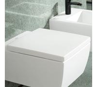 Villeroy & Boch Memento 2.0 sedile WC con QuickRelease e SoftClosing, 8M24S1, colorazione: Bianco pietra, ceramica più