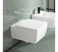Villeroy & Boch Memento 2.0 WC sospeso, senza bordo, DirectFlush, 4633R0, colorazione: Bianco pietra, ceramica più