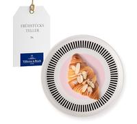 Villeroy & Boch - Memphis Collection piatto da colazione, 21 cm, multicolore, lavabile in lavastoviglie, utilizzabile nel microonde, piatto piccolo, con accenti rosa, porcellana Premium