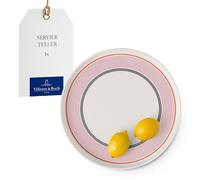 Villeroy & Boch - Memphis Collection piatto da portata, 29 cm, multicolore, lavabile in lavastoviglie, utilizzabile nel microonde, grande, design iconico con accenti arancioni, porcellana Premium