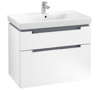 Villeroy & Boch Meuble-lavabo XXL Subway 2.0, A91410MS, A91410MS, Colorazione: Bianco Opaco, maniglia: cromata lucida