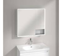 Villeroy & Boch Armadietto a specchio My View+ A48180VF 80x16,8x75 cm bianco 2 ante