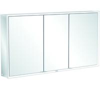 Villeroy & Boch My View Now armoire de toilette apparente, 3 portes, avec éclairage, avec variateur à détecteur, 1400x750x168mm, A4551400, A4551400